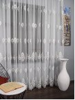 Perdea tulle brodat crem