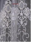 perdea tulle crem/auriu