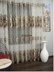 Perdea tulle crem,maro