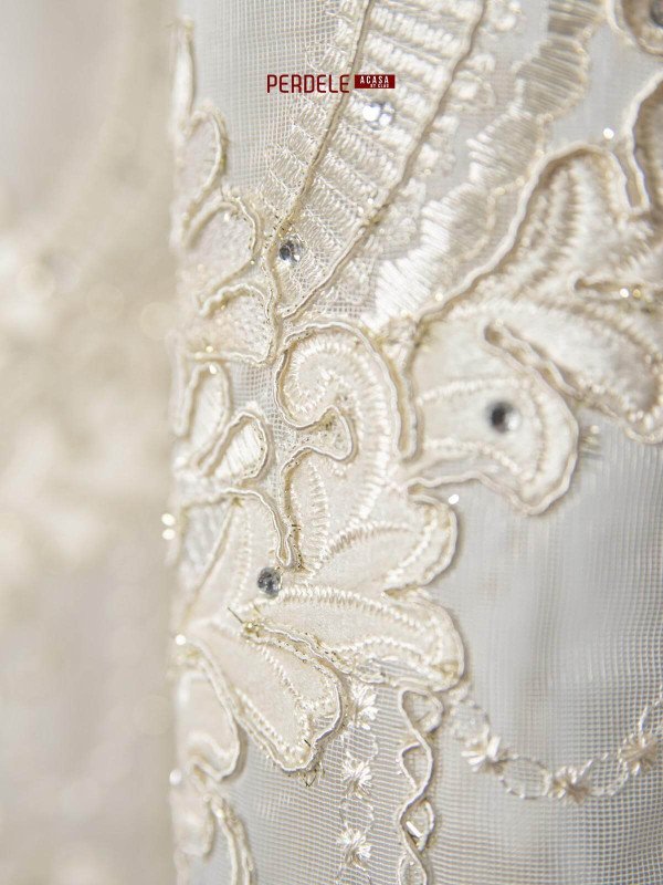 Perdea tulle crem Perdea tulle crem