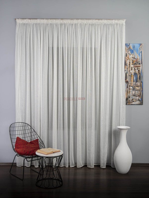 Perdea tulle Defne, crem