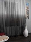 Perdea tulle degrade, alb/negru