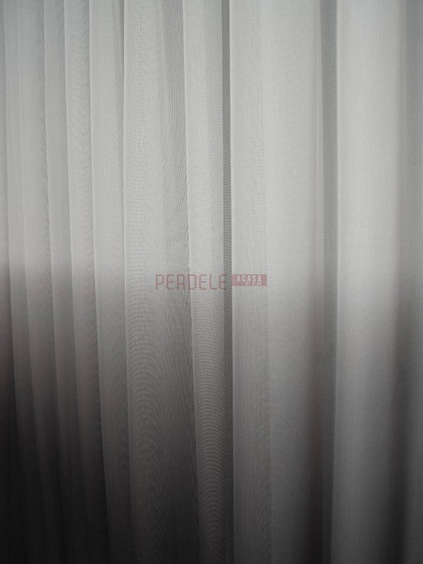 Perdea tulle degrade, alb/negru