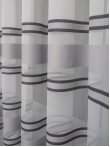 Perdea tulle dungi gri,negru