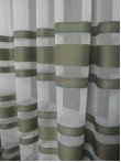 Perdea tulle dungi verde