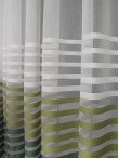 Perdea tulle dungi verde