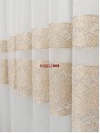 Perdea tulle ivoire,auriu