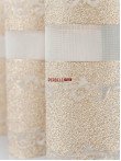 Perdea tulle ivoire,auriu