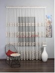 Perdea tulle ivoire,bej