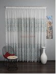 Perdea tulle, ivoire/gri/bleu