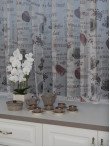 Perdea tulle, model cesti-cafea Perdea tulle, model cesti-cafea