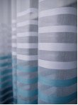 Perdea tulle model dungi,alb/bleu/turqoise Perdea tulle model dungi,alb/bleu/turqoise