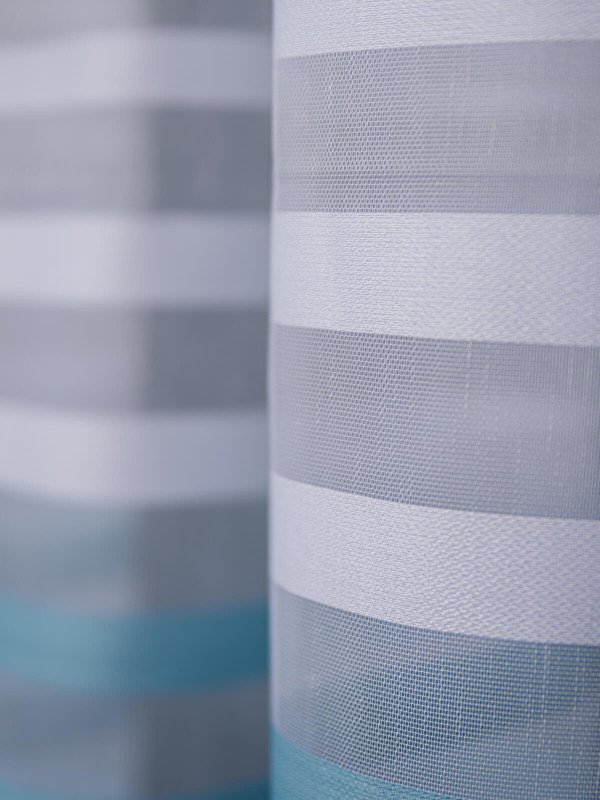 Perdea tulle model dungi,alb/bleu/turqoise Perdea tulle model dungi,alb/bleu/turqoise