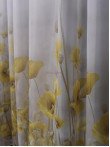 Perdea voal flori galben