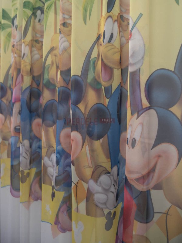 Perdea voal model copii Mikey/Minnie