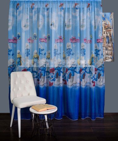 Perdea voal model copii