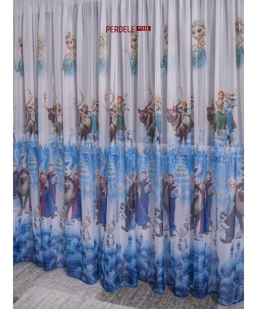 Perdea voal model copii