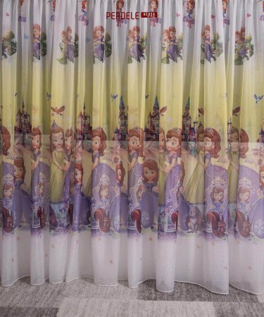 Perdea voal model copii