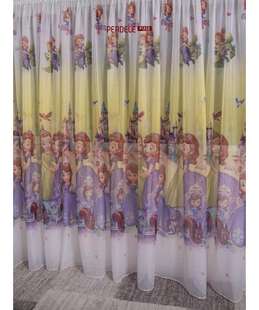 Perdea voal model copii