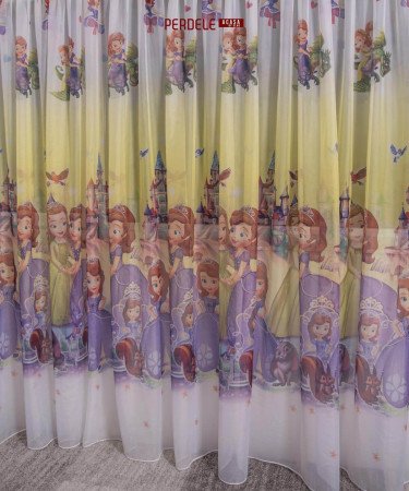 Perdea voal model copii