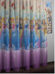 Perdea voal model pentru copii cu printese