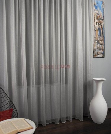 Perdea voal tip plasa gri Perdea voal tip plasa gri