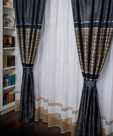 Set perdea si draperie Iris