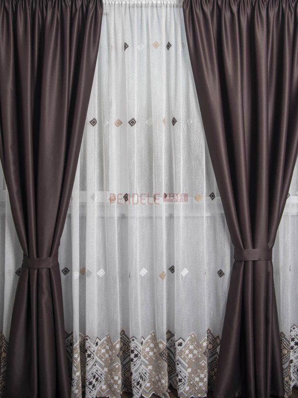 Set perdea si draperie Iustin
