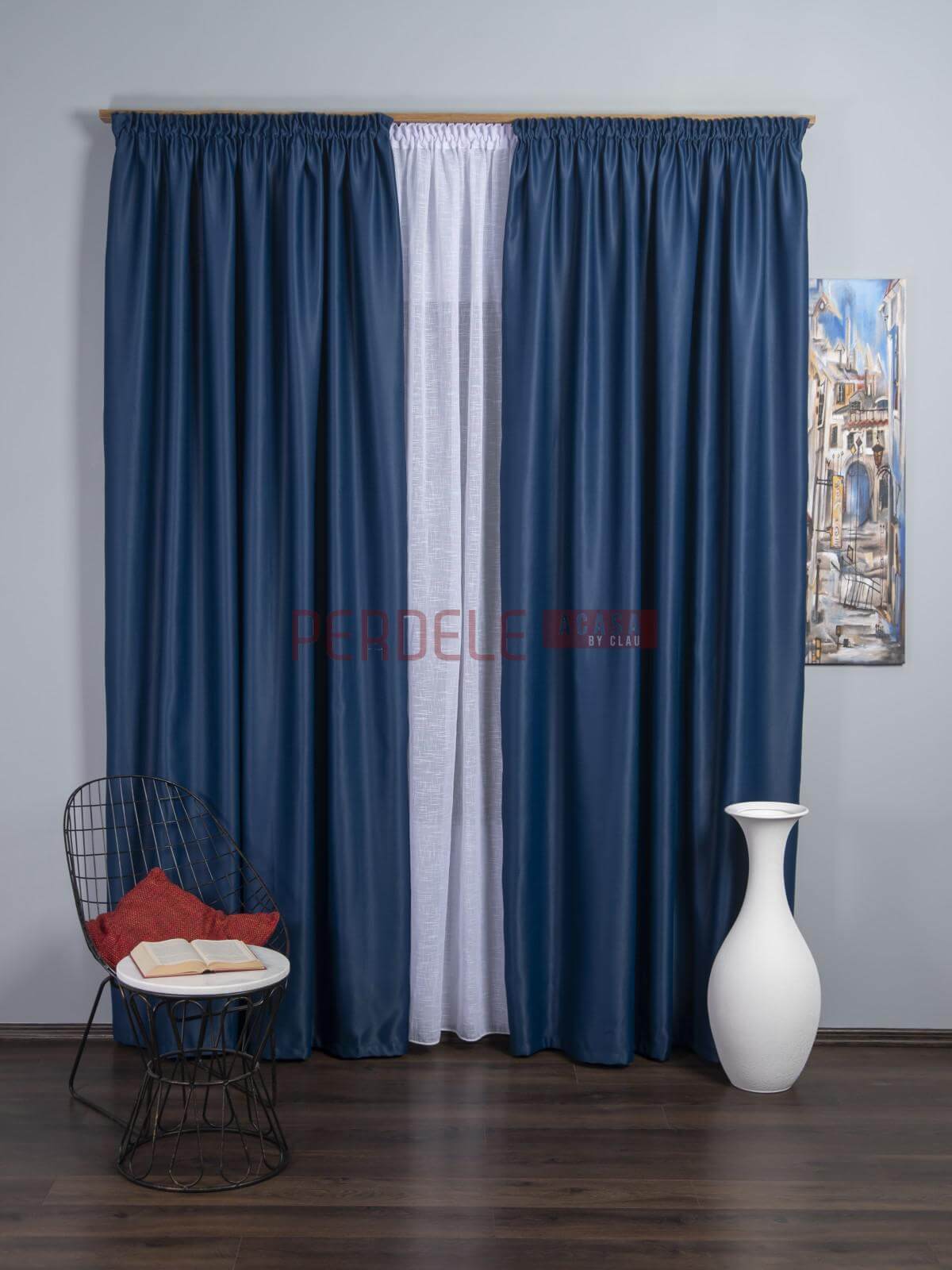 Draperie blackout bleumarin