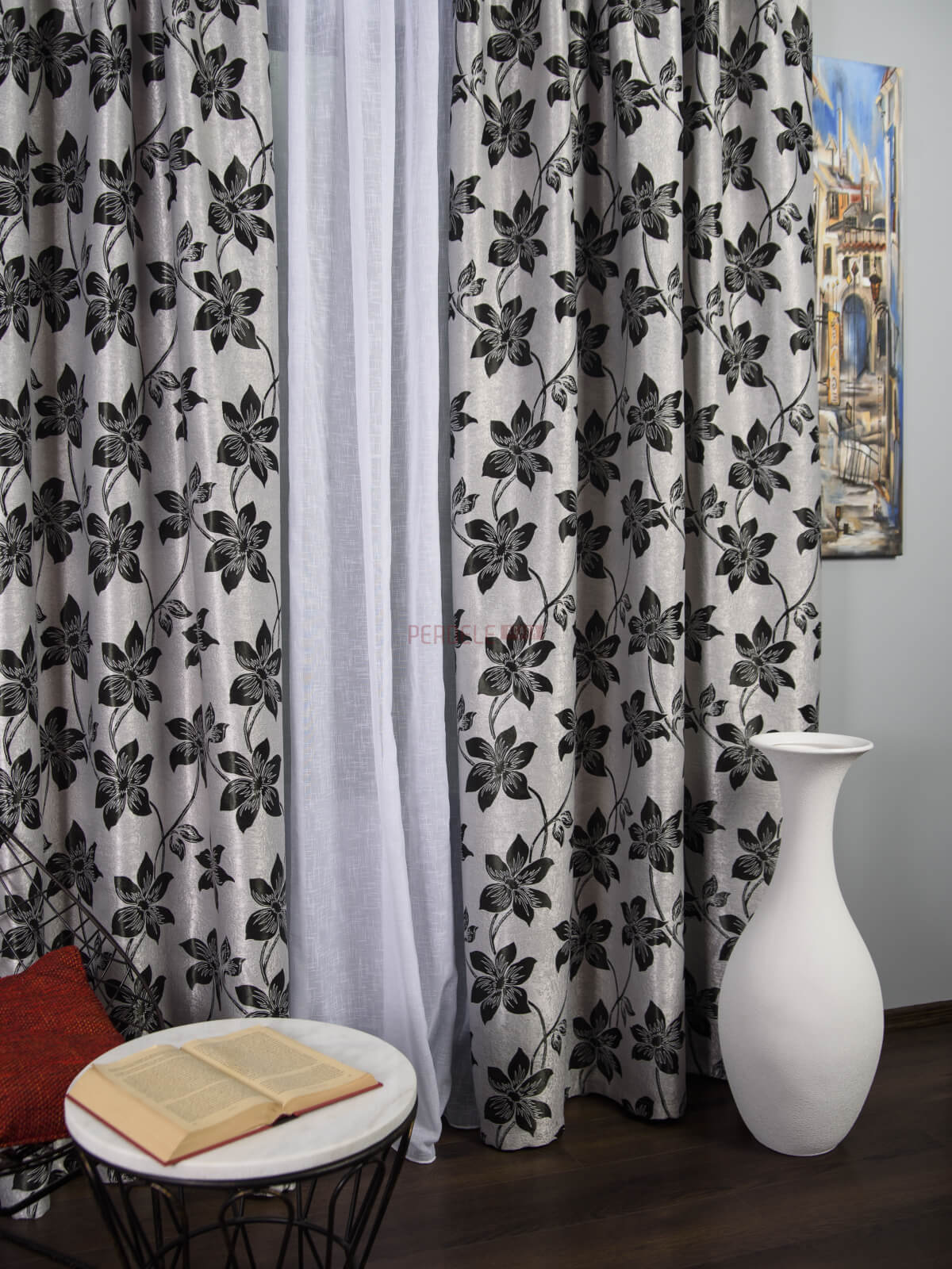 Draperie model flori - 1 | YEO