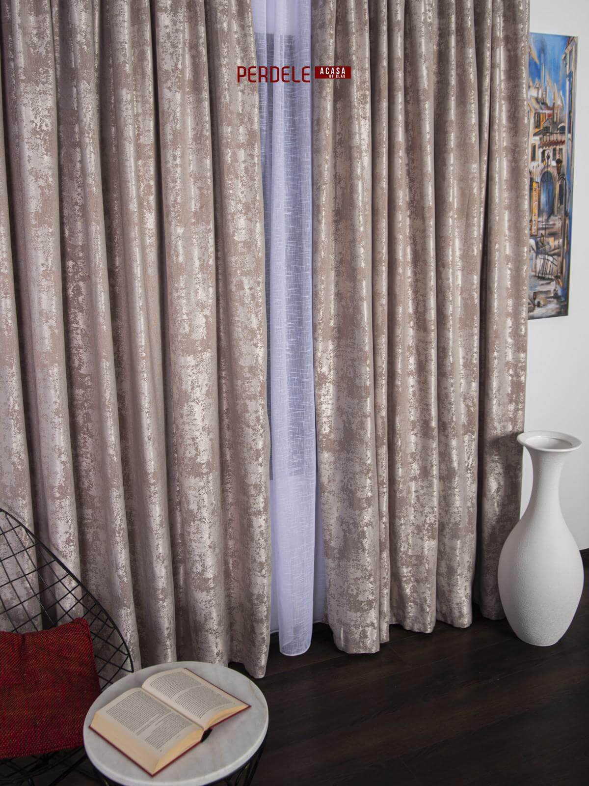 Draperie nisip, bej - 1 | YEO