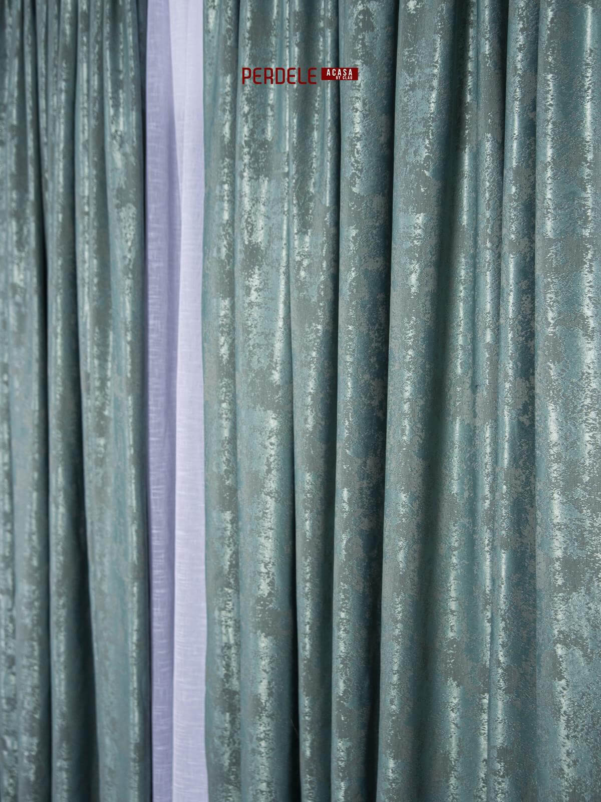 Draperie nisip, turquoise - 2 | YEO