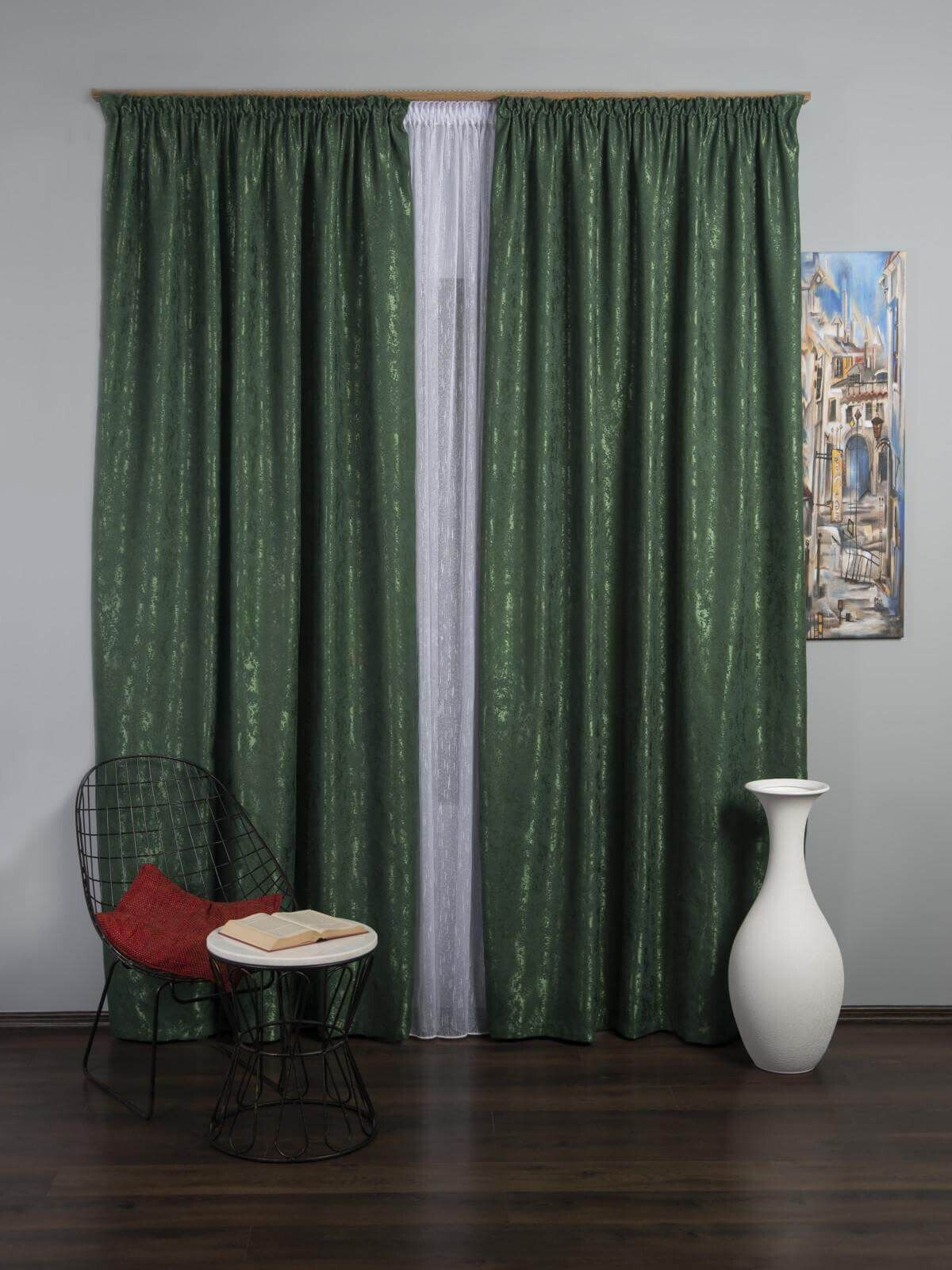 Draperie nisip verde