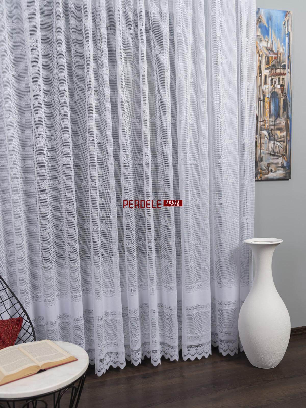 Perdea de pascani alba - 1 | YEO