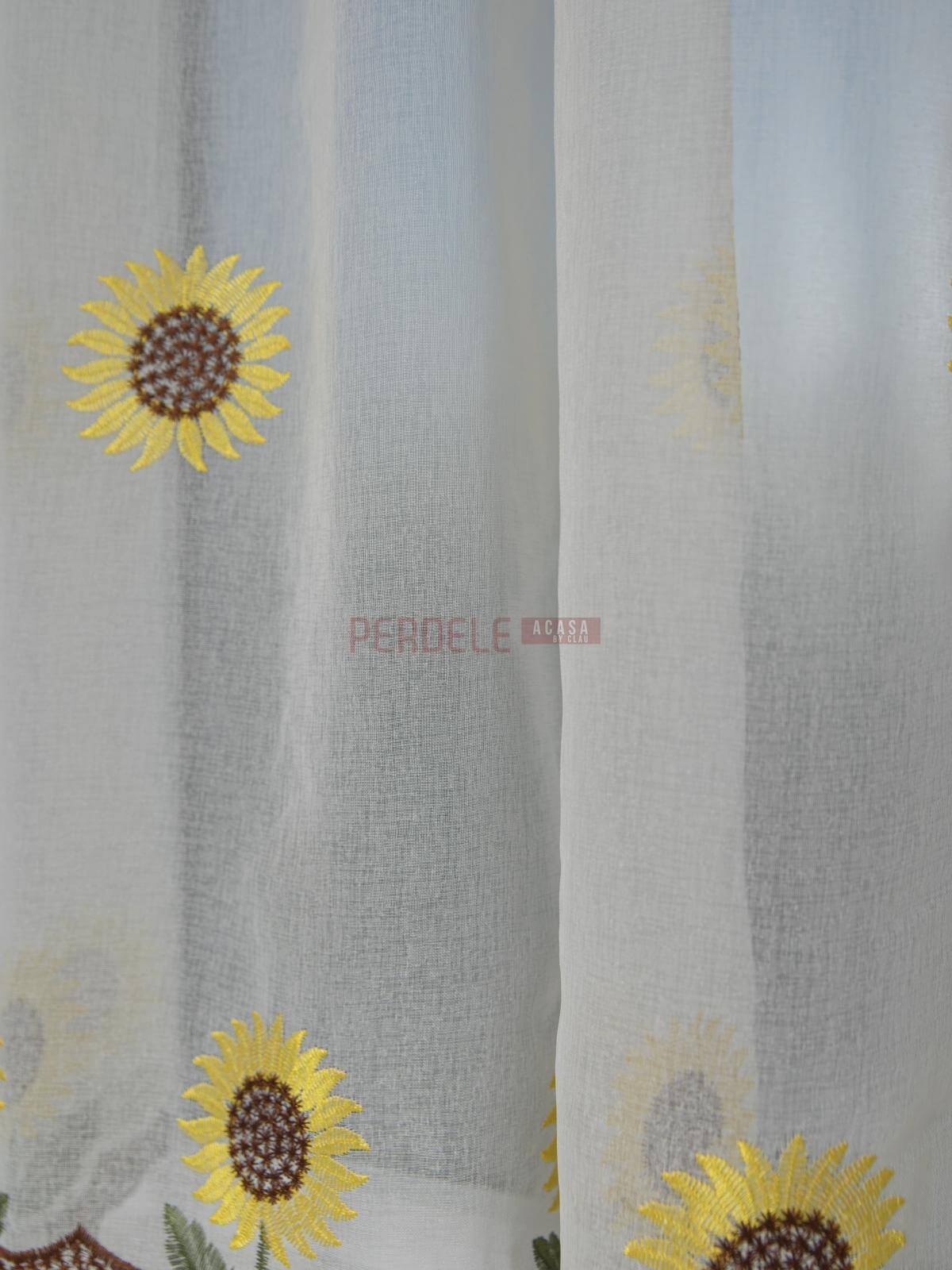 Perdea in, model de bucatarie, ivoire/galben - 1 | YEO