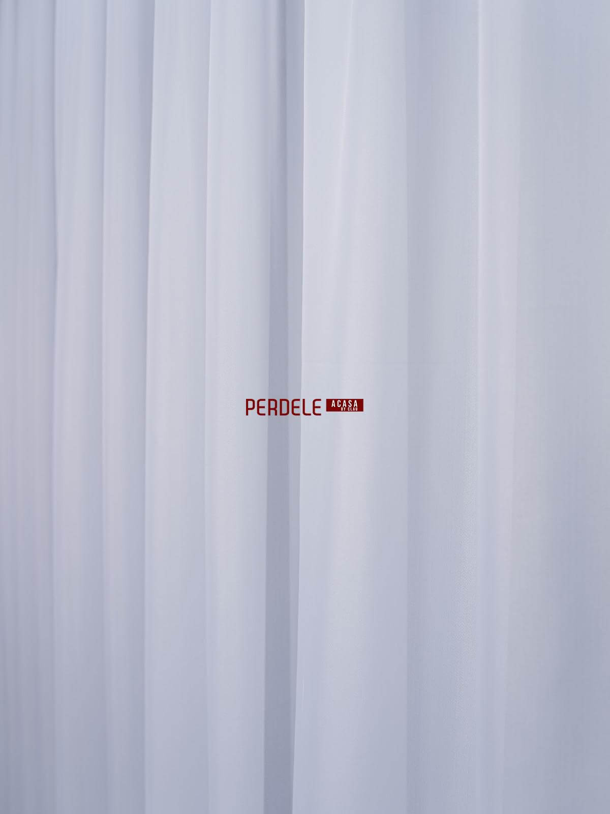 Perdea triplu-voal, alb - 2 | YEO
