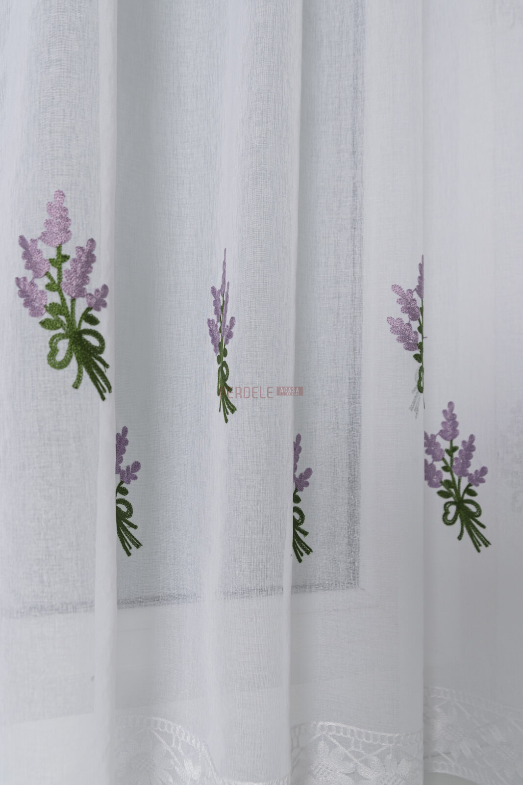 Perdea bucatarie, scurta model lavanda - 1 | YEO