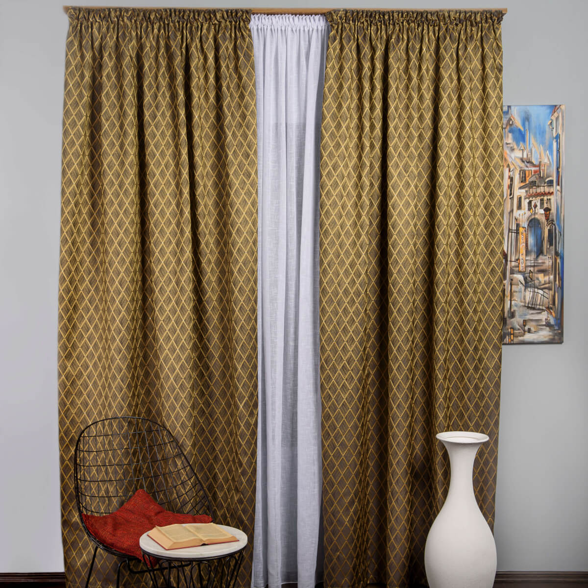 Draperie Tafta Maro,galben Mustar