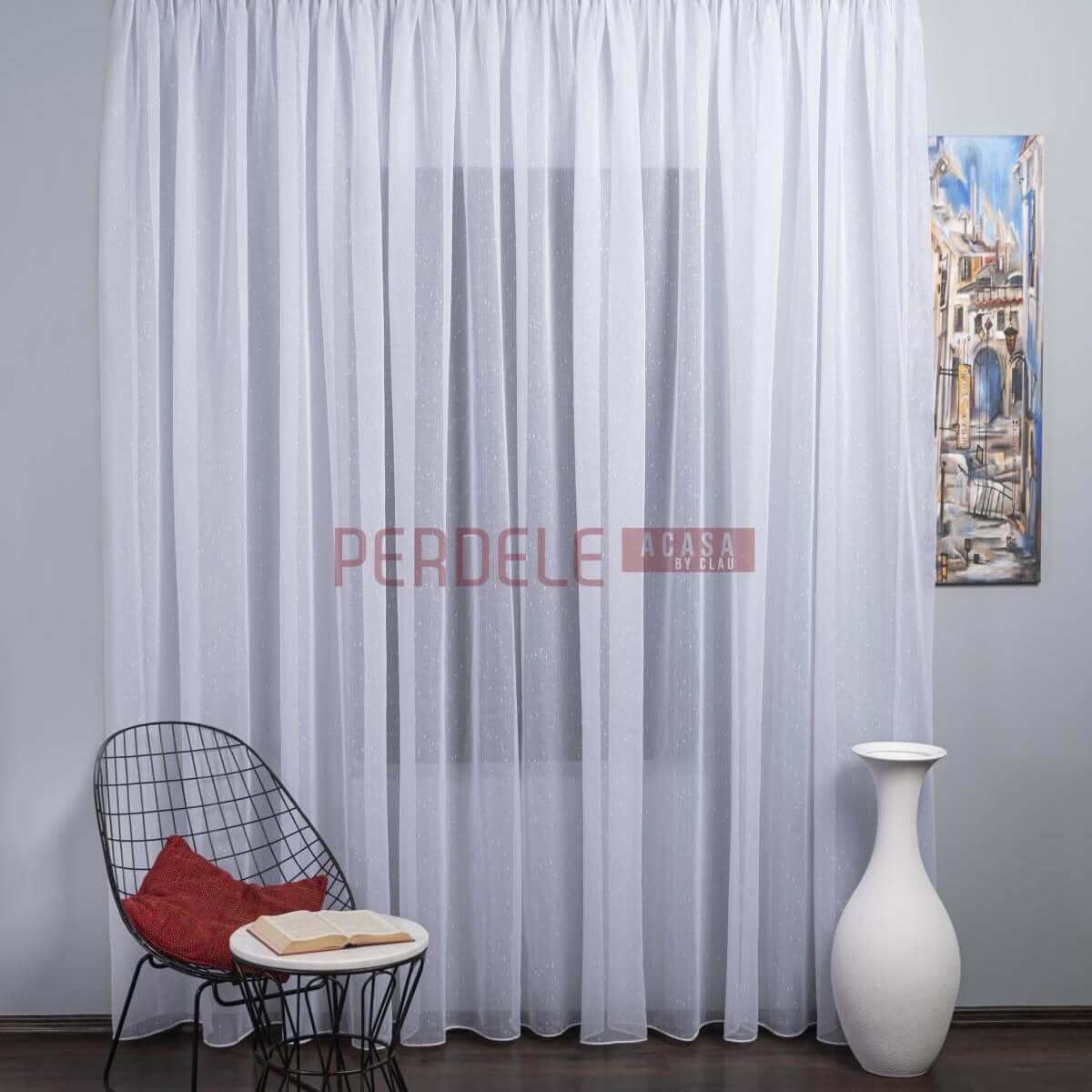 Perdea Sable, Alb