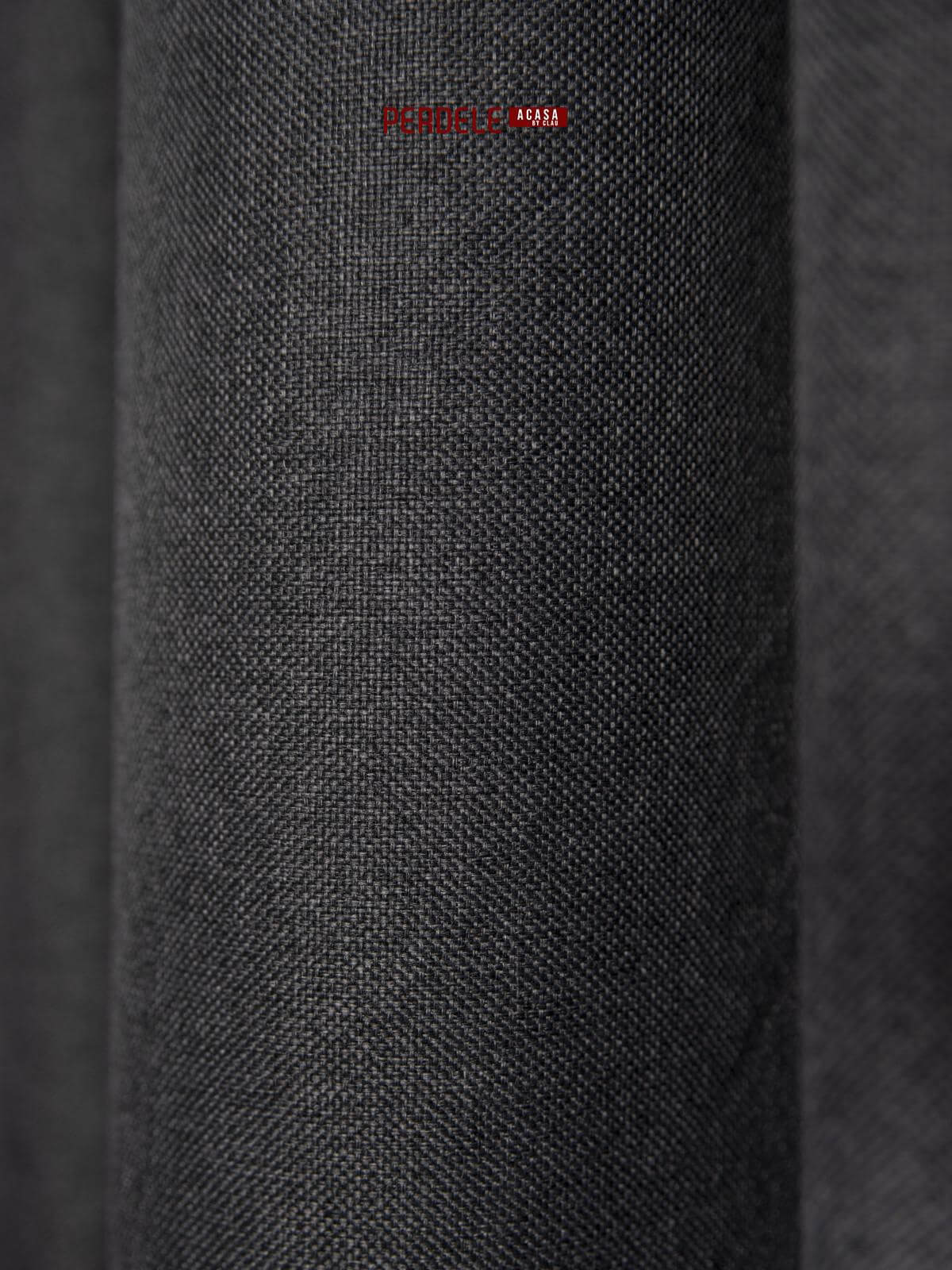 Draperie blackout rustic gri