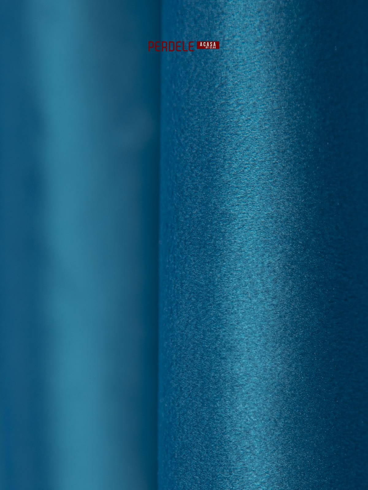 Draperie catifea albastru