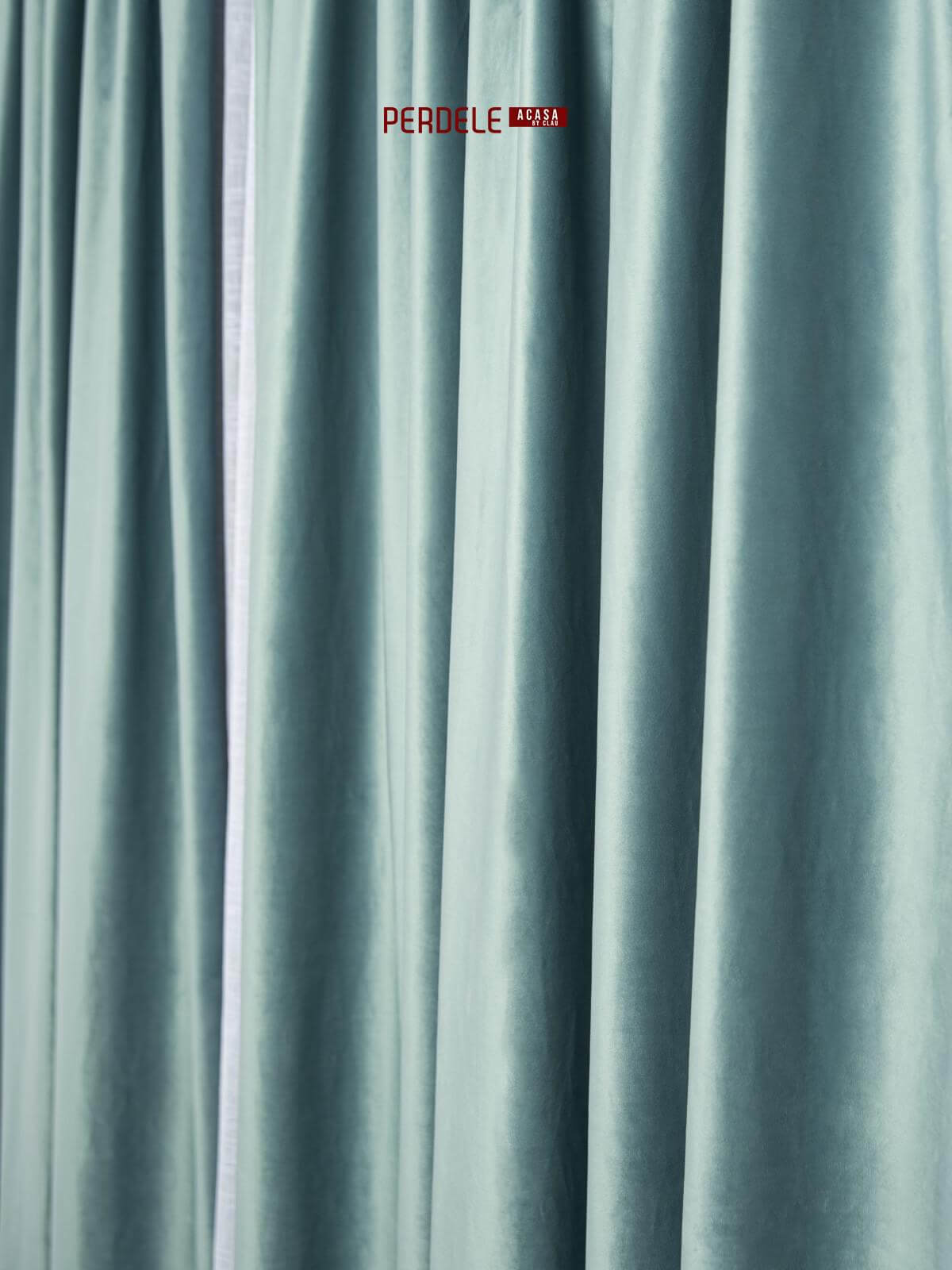 Draperie catifea bleu