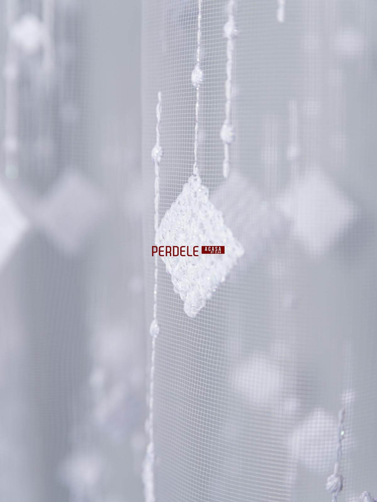 Perdea tulle alb